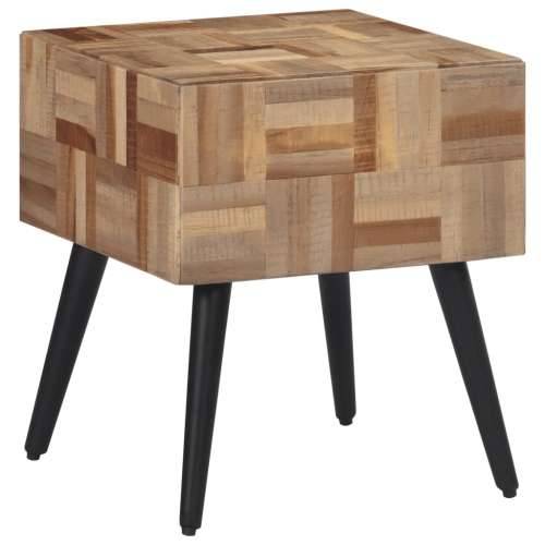 Bočni stolić 40 x 40 x 45 cm od masivne obnovljene tikovine - 40 x 40 x 45 cm 1 Cijena