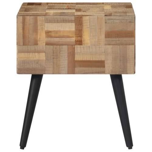 Bočni stolić 40 x 40 x 45 cm od masivne obnovljene tikovine - 40 x 40 x 45 cm 1 Cijena