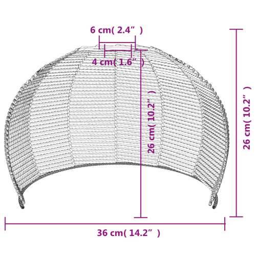 Sjenilo za stropnu svjetiljku Ø 36 x 26 cm od željeza i papira Cijena
