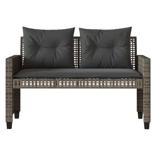 Vrtna garnitura - 4-dijelni set vrtnih sofa s jastucima sivi od poliratana staklo - Siva 4 Cijena