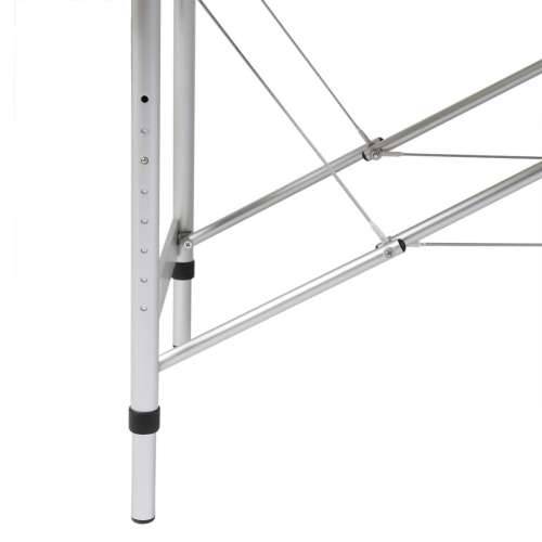 Krem bijeli sklopivi masažni trodijelni stol s aluminijskim okvirom Cijena