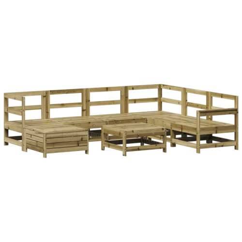 Vrtna garnitura - 8-dijelni set vrtnih sofa od impregnirane borovine - Prirodno impregnirano 1 Cijena