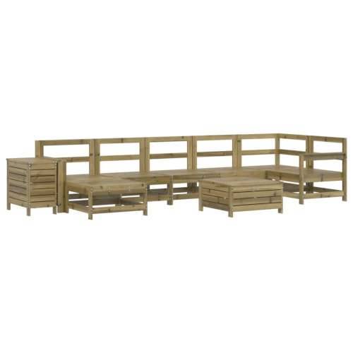 Vrtna garnitura - 9-dijelni set vrtnih sofa od impregnirane borovine - Prirodno impregnirano 1 Cijena