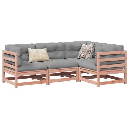 Vrtna garnitura - 4-dijelni set vrtnih sofa s jastucima od duglazije i jelovina - Prirodni douglas Da 1 Cijena