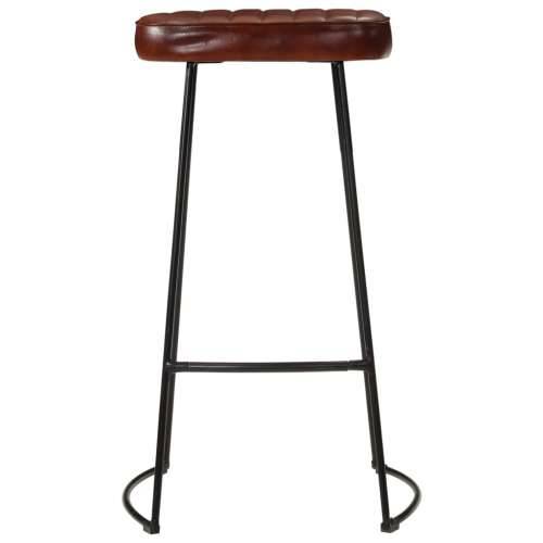Barski stolci Gavin 2 kom tamnosmeđi 44 x 37,5 x 78 cm - Tamno smeđa 44 x 37.5 x 78 cm 2 Koža Cijena