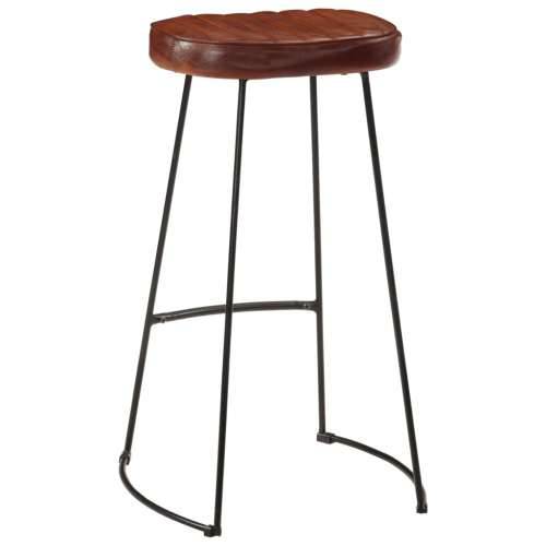 Barski stolci Gavin 2 kom tamnosmeđi 44 x 37,5 x 78 cm - Tamno smeđa 44 x 37.5 x 78 cm 2 Koža Cijena