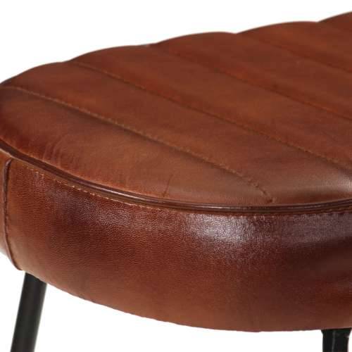 Barski stolci Gavin 2 kom tamnosmeđi 44 x 37,5 x 78 cm - Tamno smeđa 44 x 37.5 x 78 cm 2 Koža Cijena