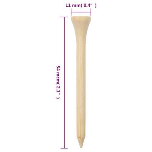Stalci za lopticu za golf 1000 kom 54 mm od bambusa - Prirodna 54 mm Cijena