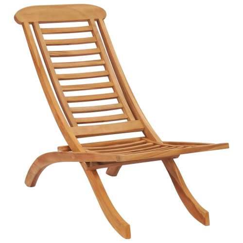 Sklopiva vrtna stolica 50 x 90 x 69 cm od masivne tikovine Cijena