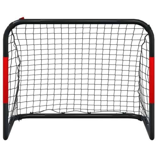 Nogometni gol s mrežom crveno-crni 90 x 48 x 71 cm čelični Cijena