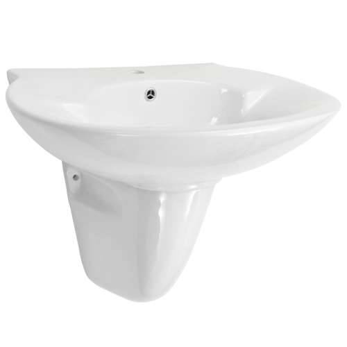 Zidni Lavabo - Umivaonik keramički bijeli 690 x 520 x 210 mm Cijena
