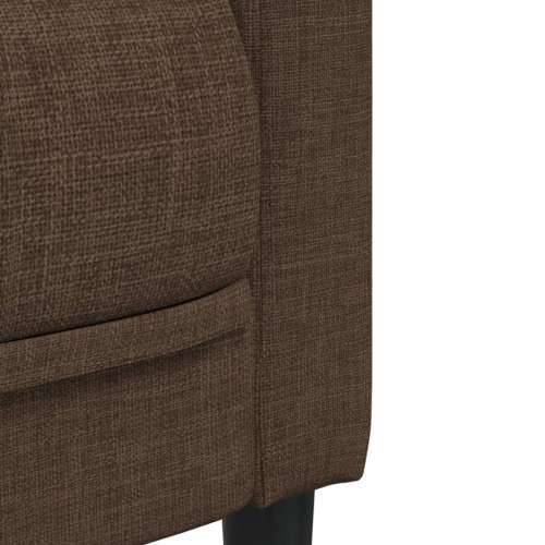 3-dijelni set sofa smeđi od tkanine - Smeđa 1-sjedalo + dvosjed + trosjed Cijena
