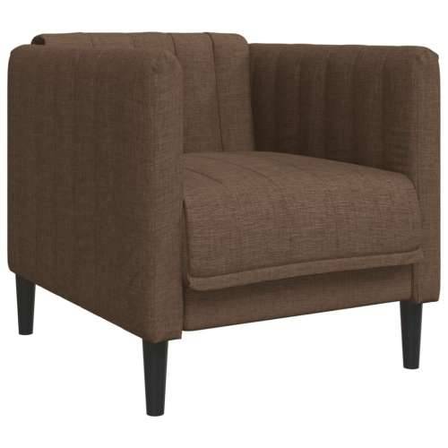 3-dijelni set sofa smeđi od tkanine - Smeđa 1-sjedalo + dvosjed + trosjed Cijena