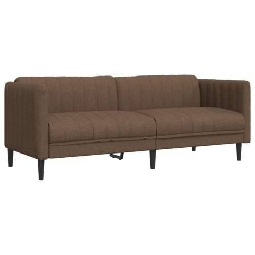3-dijelni set sofa smeđi od tkanine - Smeđa 1-sjedalo + dvosjed + trosjed Cijena