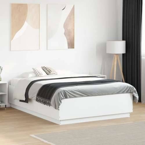 Okvir za krevet bijela 140x190 cm konstruirano drvo - Bijela 140 x 190 cm Cijena