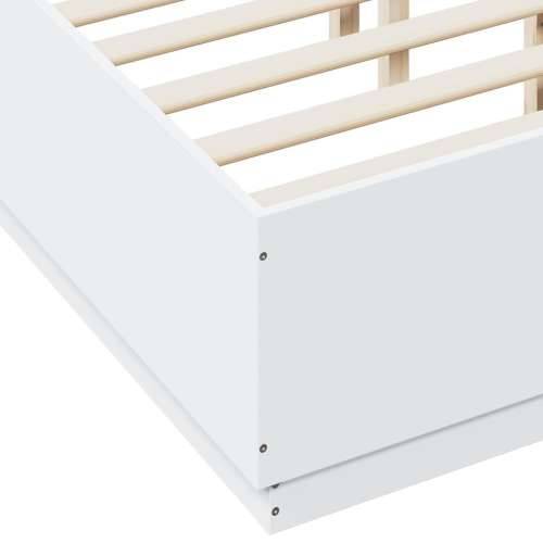 Okvir za krevet bijela 140x190 cm konstruirano drvo - Bijela 140 x 190 cm Cijena
