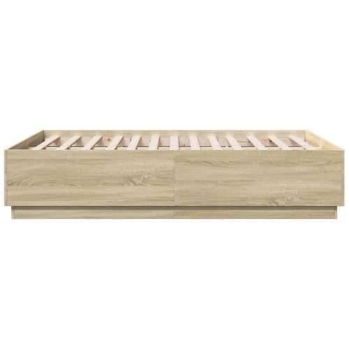 Okvir za krevet boja hrasta 140x190 cm od konstruiranog drva - sonoma hrast 140 x 190 cm Cijena