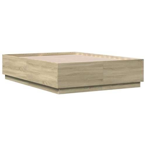 Okvir za krevet boja hrasta 135x190 cm od konstruiranog drva - sonoma hrast 135 x 190 cm Cijena