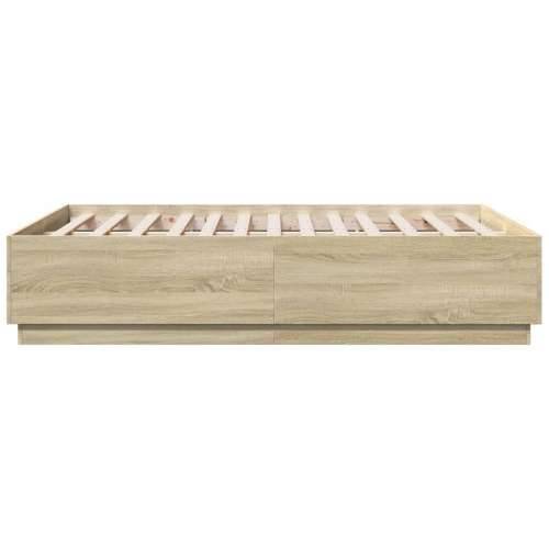 Okvir za krevet boja hrasta 135x190 cm od konstruiranog drva - sonoma hrast 135 x 190 cm Cijena