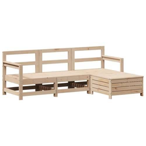 Vrtna garnitura - 4-dijelni set vrtnih sofa od masivne borovine - Prirodna boja bora 1 Cijena