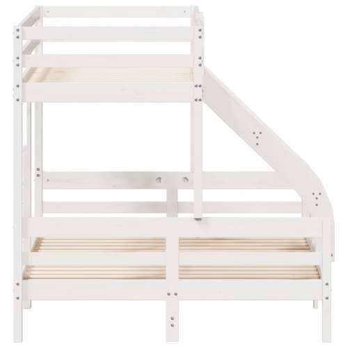 Krevet na kat 90x200/140x200 cm masivna borovina bijela Bijela 1 Cijena