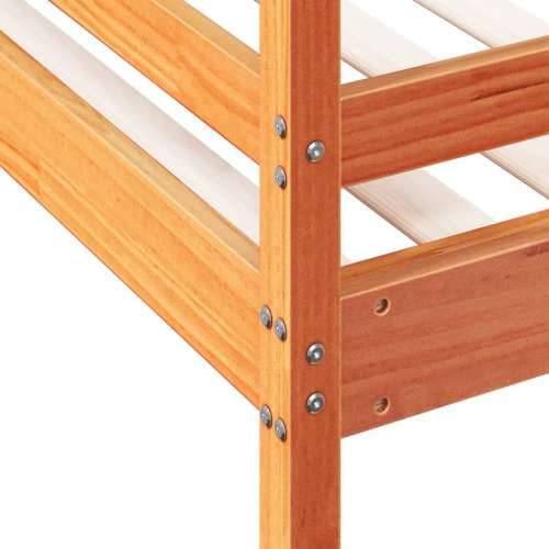 Krevet na kat 90x200/140x200 cm masivna borovina voštano smeđi Voštano smeđa 1 Cijena