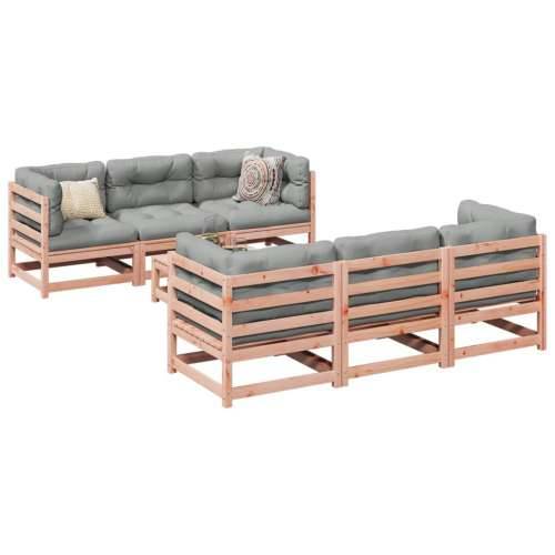 Vrtna garnitura - 7-dijelni set vrtnih sofa s jastucima masivno drvo duglazije - Prirodni douglas Da 1 Cijena