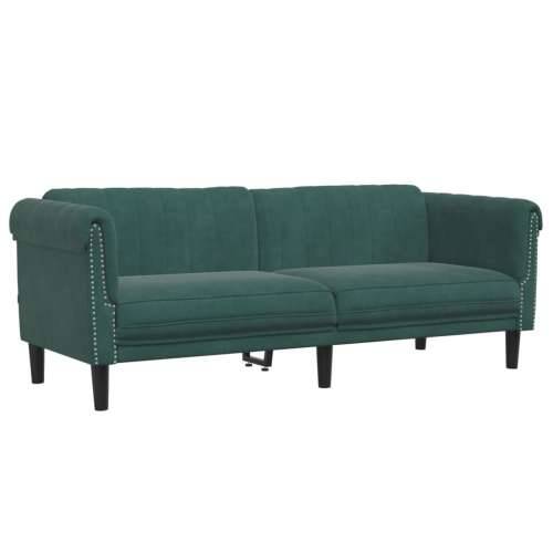 3-dijelni set sofa tamnozeleni baršunasti - Tamnozelena 1-sjedalo + dvosjed + trosjed Cijena