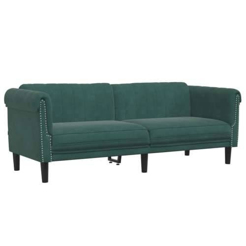 3-dijelni set sofa tamnozeleni baršunasti - Tamnozelena 1-sjedalo + dvosjed + trosjed Cijena
