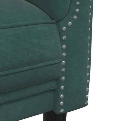 3-dijelni set sofa tamnozeleni baršunasti - Tamnozelena 1-sjedalo + dvosjed + trosjed Cijena