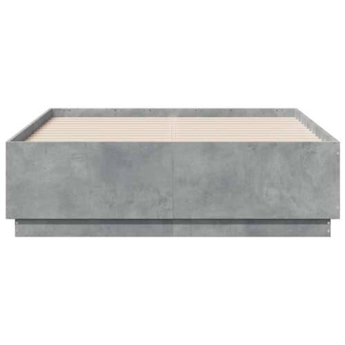 Okvir kreveta boja betona 135 x 190 cm od konstruiranog drva Beton siva 135 x 190 cm Cijena