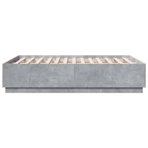 Okvir kreveta boja betona 135 x 190 cm od konstruiranog drva Beton siva 135 x 190 cm Cijena