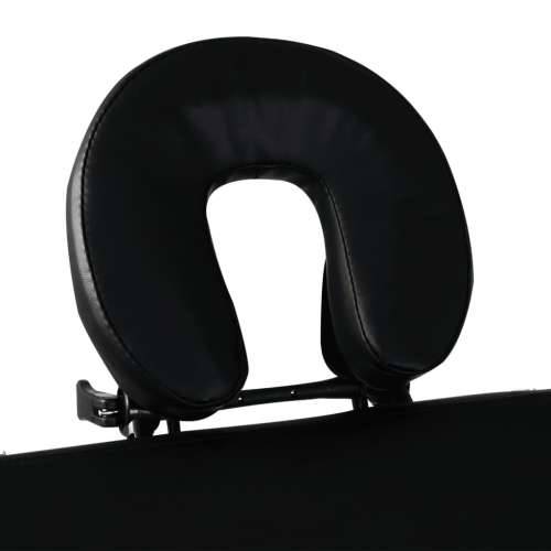 Crni sklopivi masažni trodijelni stol s aluminijskim okvirom Cijena