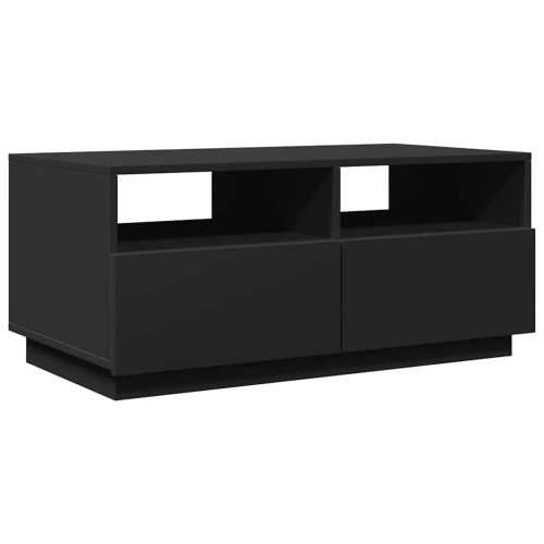 Stolić za kavu s LED svjetlima crni 90x49x40 cm - Crna 1 90 cm Cijena