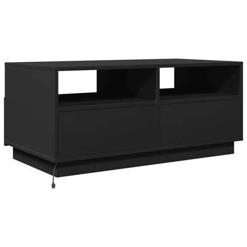 Stolić za kavu s LED svjetlima crni 90x49x40 cm - Crna 1 90 cm Cijena