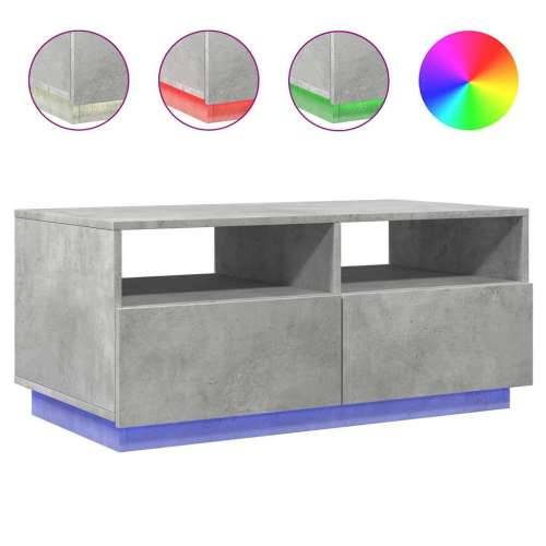 Stolić za kavu s LED svjetlima siva boja betona 90x49x40 cm Beton siva 1 90 cm Cijena