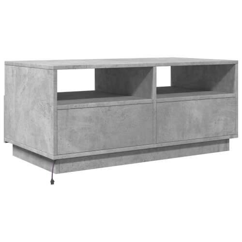 Stolić za kavu s LED svjetlima siva boja betona 90x49x40 cm Beton siva 1 90 cm Cijena