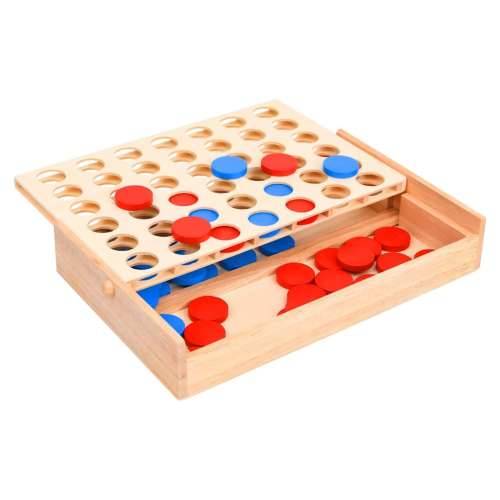 Igra 4 u nizu 24 x 15 x 4 cm od masivnog drva Cijena