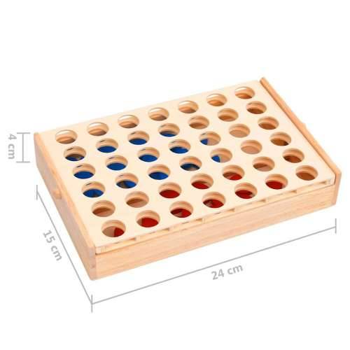 Igra 4 u nizu 24 x 15 x 4 cm od masivnog drva Cijena