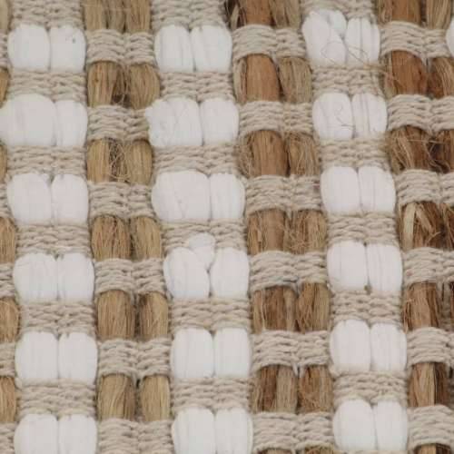 Ručno tkani set kupaonskih otirača juta/tkanina bijeli/prirodni Cijena