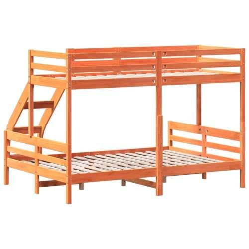 Krevet na kat 80x200/140x200 cm masivna borovina voštano smeđi Voštano smeđa 1 Cijena