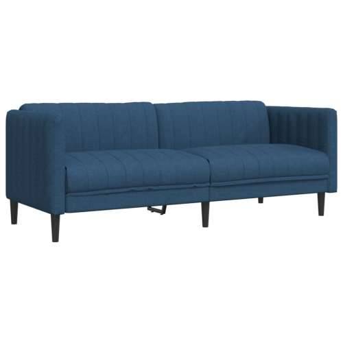 2-dijelni set sofa plavi od tkanine - Plava dvosjed + trosjed Cijena