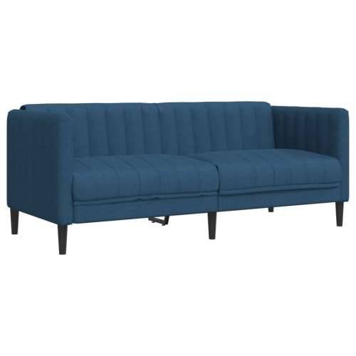 2-dijelni set sofa plavi od tkanine - Plava dvosjed + trosjed Cijena