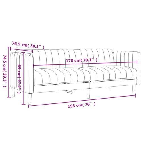 2-dijelni set sofa plavi od tkanine - Plava dvosjed + trosjed Cijena