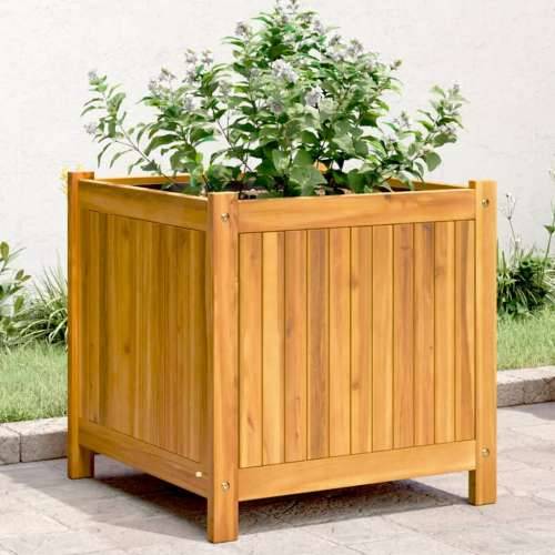 Vrtna sadilica s oblogom 50x50x50 cm od masivnog drva bagrema - 50 x 50 x 50 cm 1 Cijena