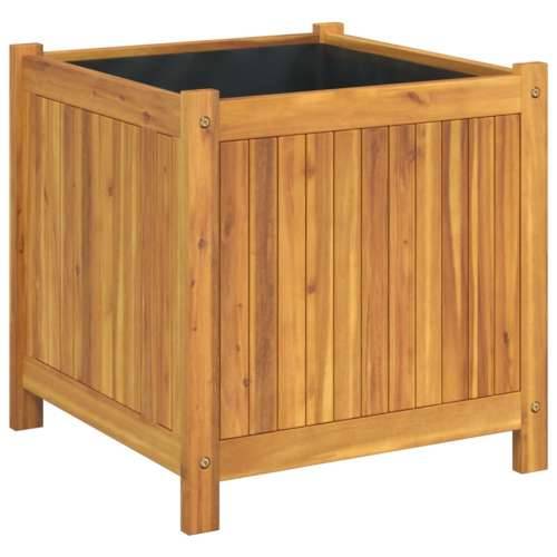 Vrtna sadilica s oblogom 50x50x50 cm od masivnog drva bagrema - 50 x 50 x 50 cm 1 Cijena