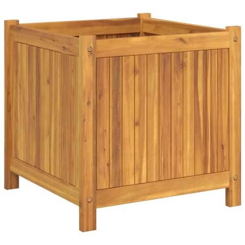 Vrtna sadilica s oblogom 50x50x50 cm od masivnog drva bagrema - 50 x 50 x 50 cm 1 Cijena