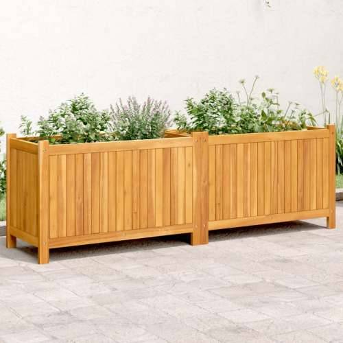 Vrtna sadilica s oblogom 153x38,5x50cm od masivnog drva bagrema - 153 x 38,5 x 50 cm 1 Cijena