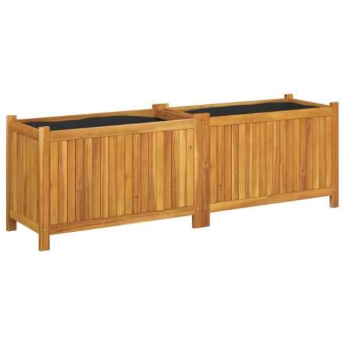 Vrtna sadilica s oblogom 153x38,5x50cm od masivnog drva bagrema - 153 x 38,5 x 50 cm 1 Cijena