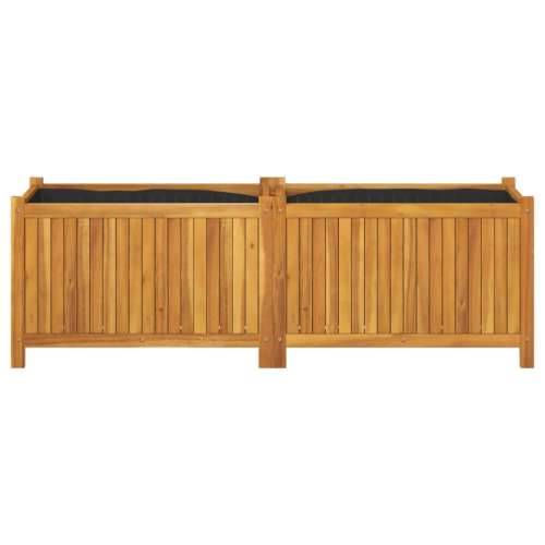 Vrtna sadilica s oblogom 153x38,5x50cm od masivnog drva bagrema - 153 x 38,5 x 50 cm 1 Cijena